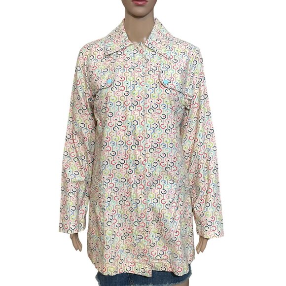 I.e. Relaxed Women's Raincoat Jacket Pastels Size Medium - Picture 1 of 4